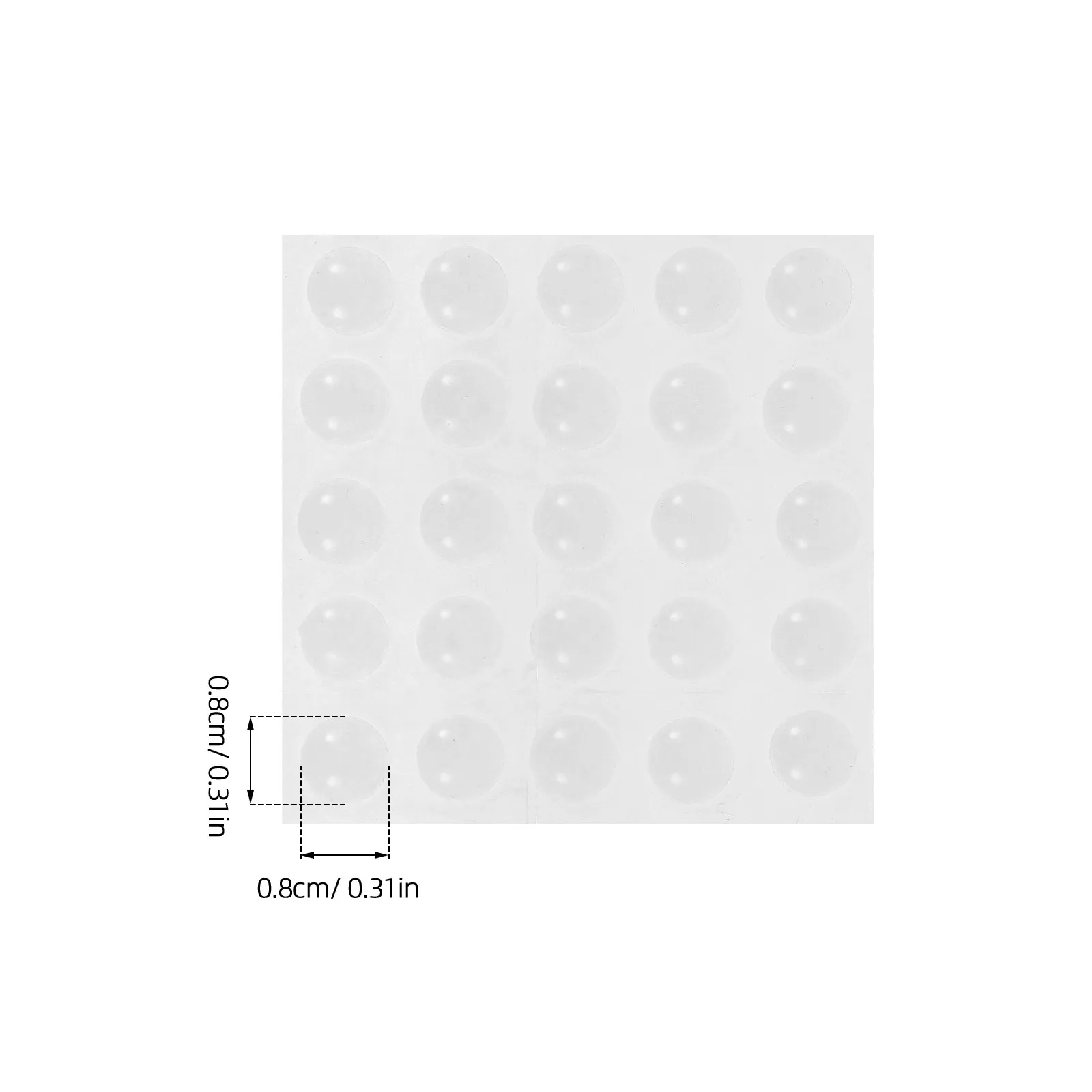 200Pcs Clear Adhesive Bumper Dots Ultra-Thin Silicone Door Cushions for Cabinets Fridge Doors Wall Protector Quiet Close Impact