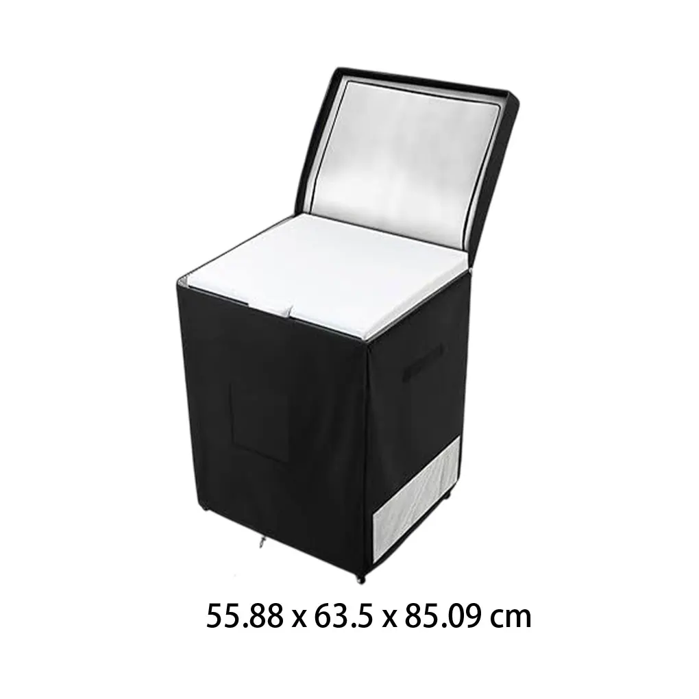 Chest Freezer Cover Waterproof Protector For Outdoor For Outside Indoor Beverage gray 71.12x58.42x86.36 cm