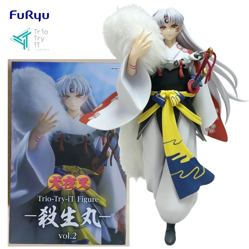 

FuRyu Trio-Try-iT Inuyasha Sesshoumaru Vol.2 PVC 17CM Anime Action Figures Model Collection Toy