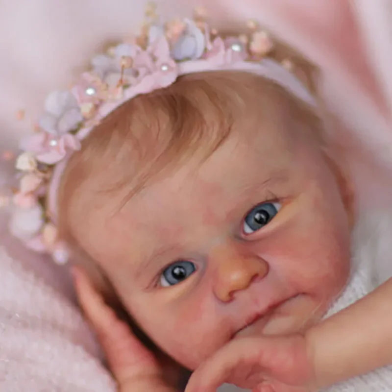 Onvoltooide Reborn Doll Kit Ayla 18 inch 45 cm DIY Ongeverfd Lege Pop Onderdelen met Lichaam Doek en Ogen