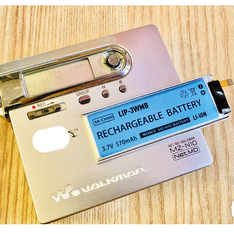 570mAh Li-Polymer Battery for Sony MZ-N10