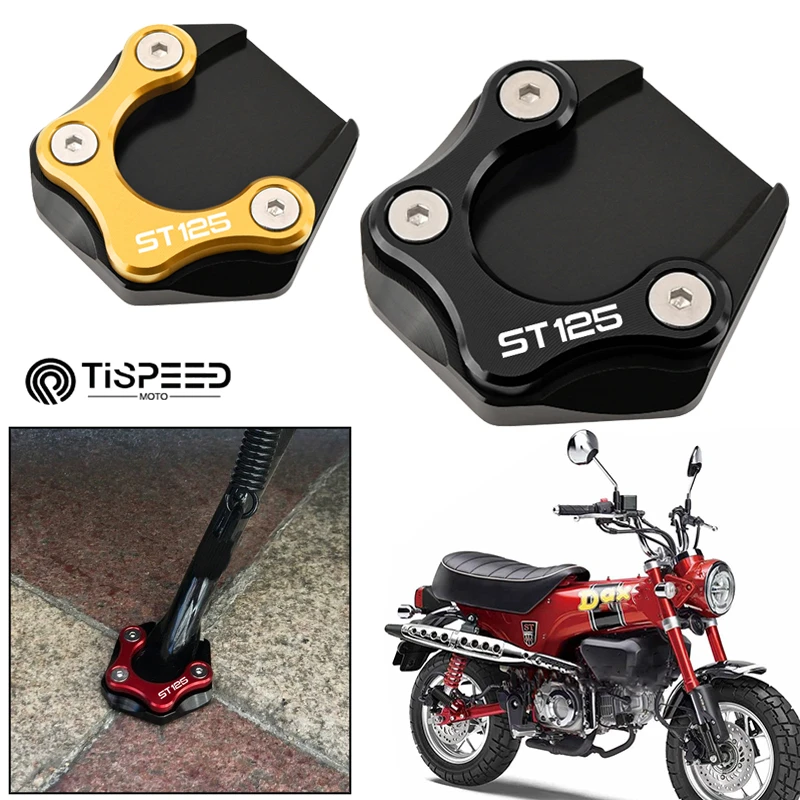 Para HONDA ST125 ST 125 DAX125 125CC 2022-2023 DAX 125 motocicleta CNC soporte lateral extensión Pad soporte placa ampliadora soporte