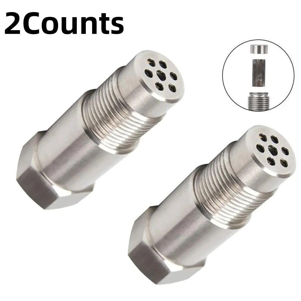 

2 шт. датчиков кислорода с мини-катализатором, адаптер-фильтр для датчика кислорода из нержавеющей стали, универсальный разъем для датчика O2 M18x1.5