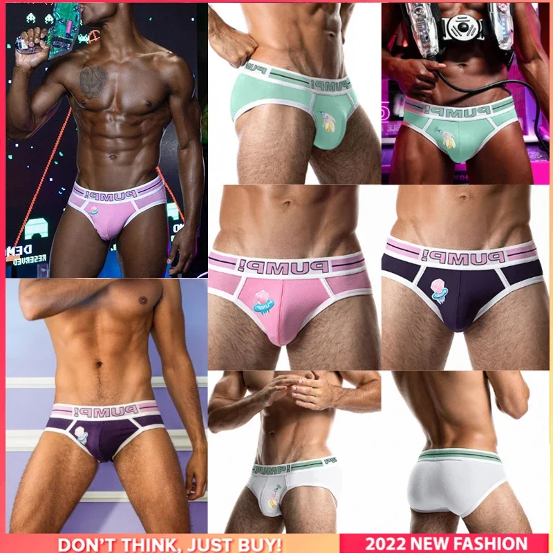 8Pcs Soft Gay Panties Jockstrap Men\'s Briefs Popular Cotton Innerwear Sexy Man Underwear Brief Men Underpants  Bikini Men Briefs