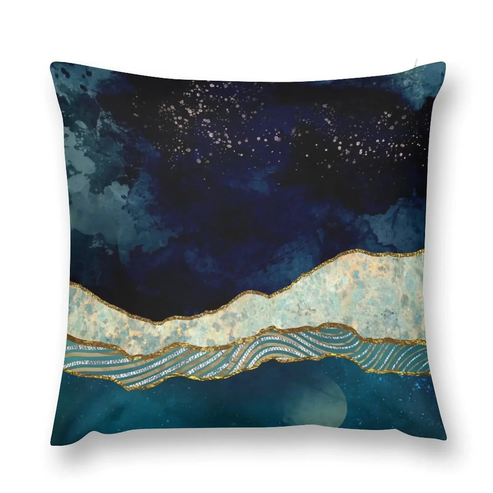 Indigo Sky Throw Pillow Cushions Cover christmas decorations for home 2025 pillow