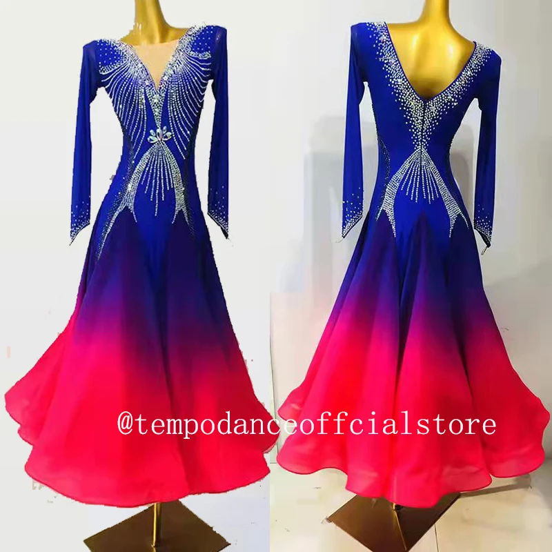 

Standard Ballroom Dance Dresses Women 2022 High Quality Tango Waltz Dancing Skirt Adult Custom Ballroom Competition Dance Dress