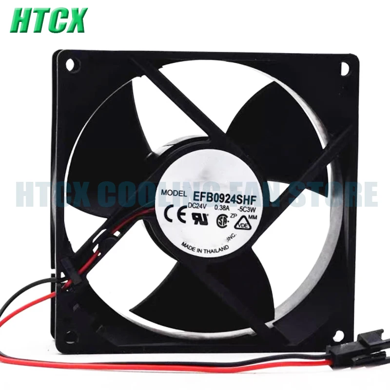 New EFB0924SHF 9032 24V 0.38A 9cm High Air Volume Dual Ball Frequency Converter Cooling fan