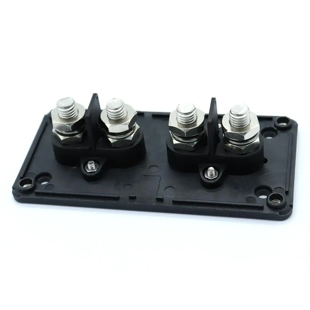 Power Distribution Block Terminal 4 Way 300A Bus Bar Enclosure Box for Automotive Boat Solar Energy System