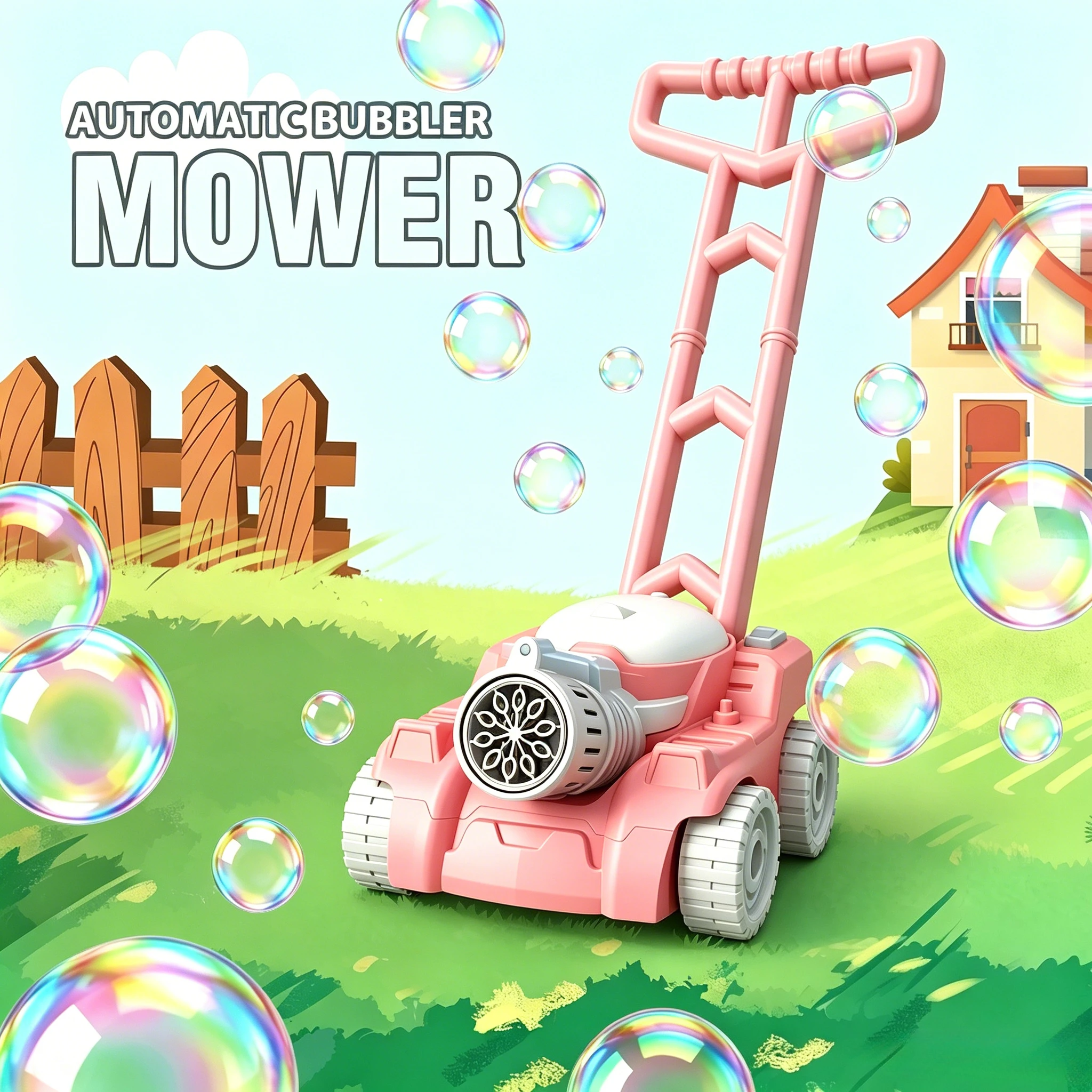 Cortacésped de burbujas, jugue - Kids Outdoor Lawn Mower reseña y precio