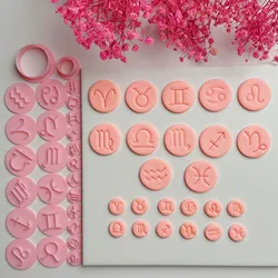 Constellation Series Leo/Libra/Aquarius/Pisces/Aries Shape Line Stamp Polymer Clay Cutters Cutting Molds DIY Earrings Pendant