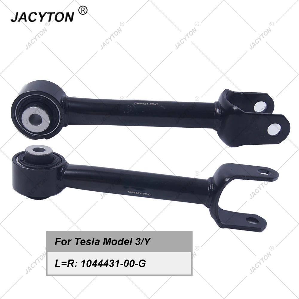 JACYTON Pair Rear Suspension Control Arm Tie Rod For Tesla Model 3 5YJ3 Y 5YJY 104443100G 104443100H 118843100A