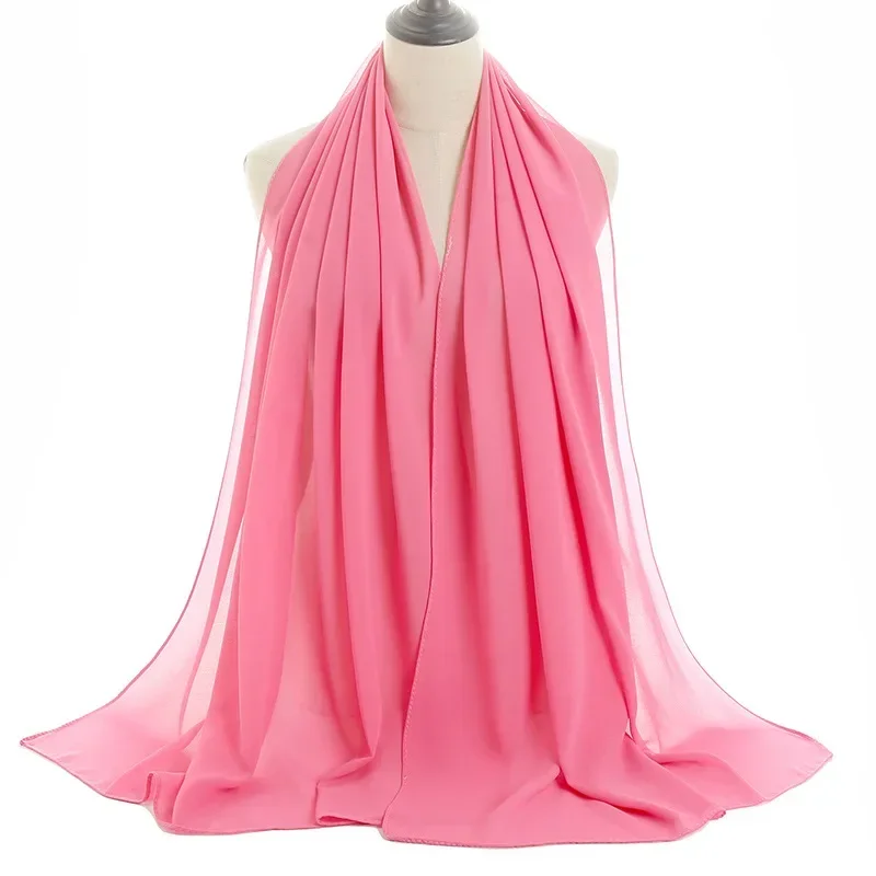 

Elegant Chiffon Bubble Scarf - Lightweight Pearl Shawl Wrap for Women, UV