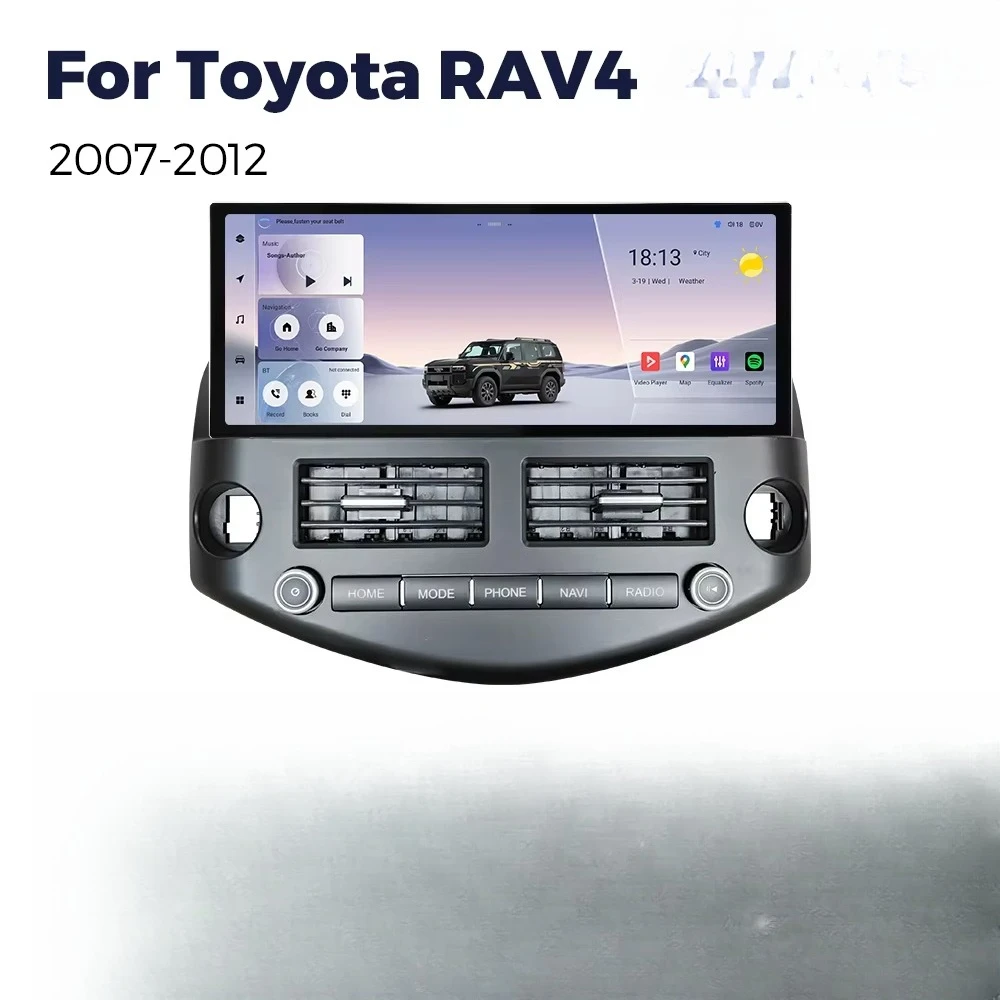 MEKEDE MS Newest Android System 12.3inch 12+256G Car Multimedia for RAV4 2007-2012 Support 360 DVR TPMS