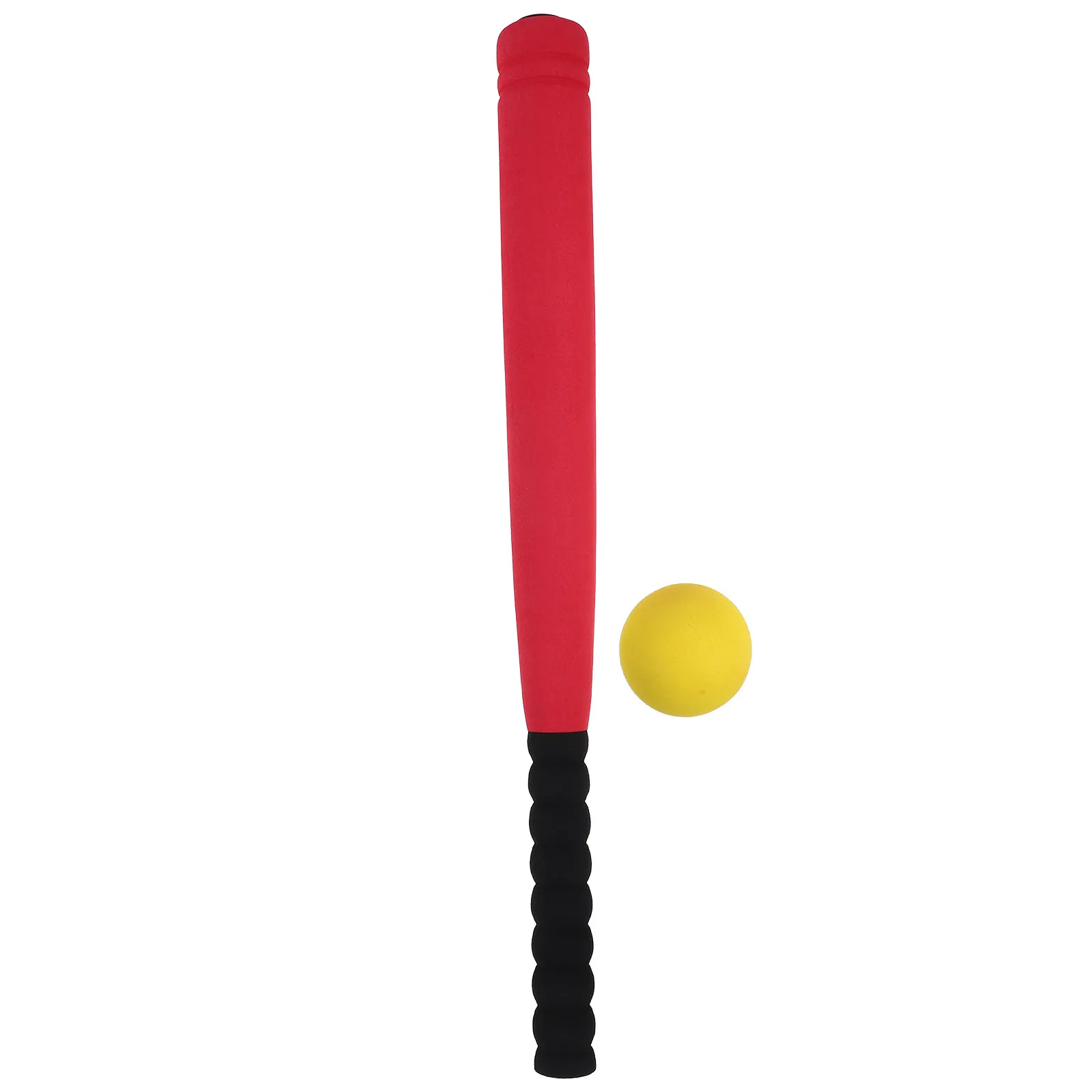 

Baseball Bat and Ball Set Red Foam Covered Safe for Children Age 3 to 5 Years Hollow Plastic Handle Grip Kids Baseball Practice