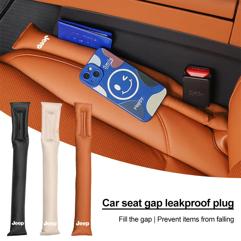 

1/2 шт., наполнитель зазора в автомобильном сиденье, заглушка для бокового шва, герметичная заполняющая полоса для Jeep Renegade Wrangler JK Grand Cherokee XJ Willys