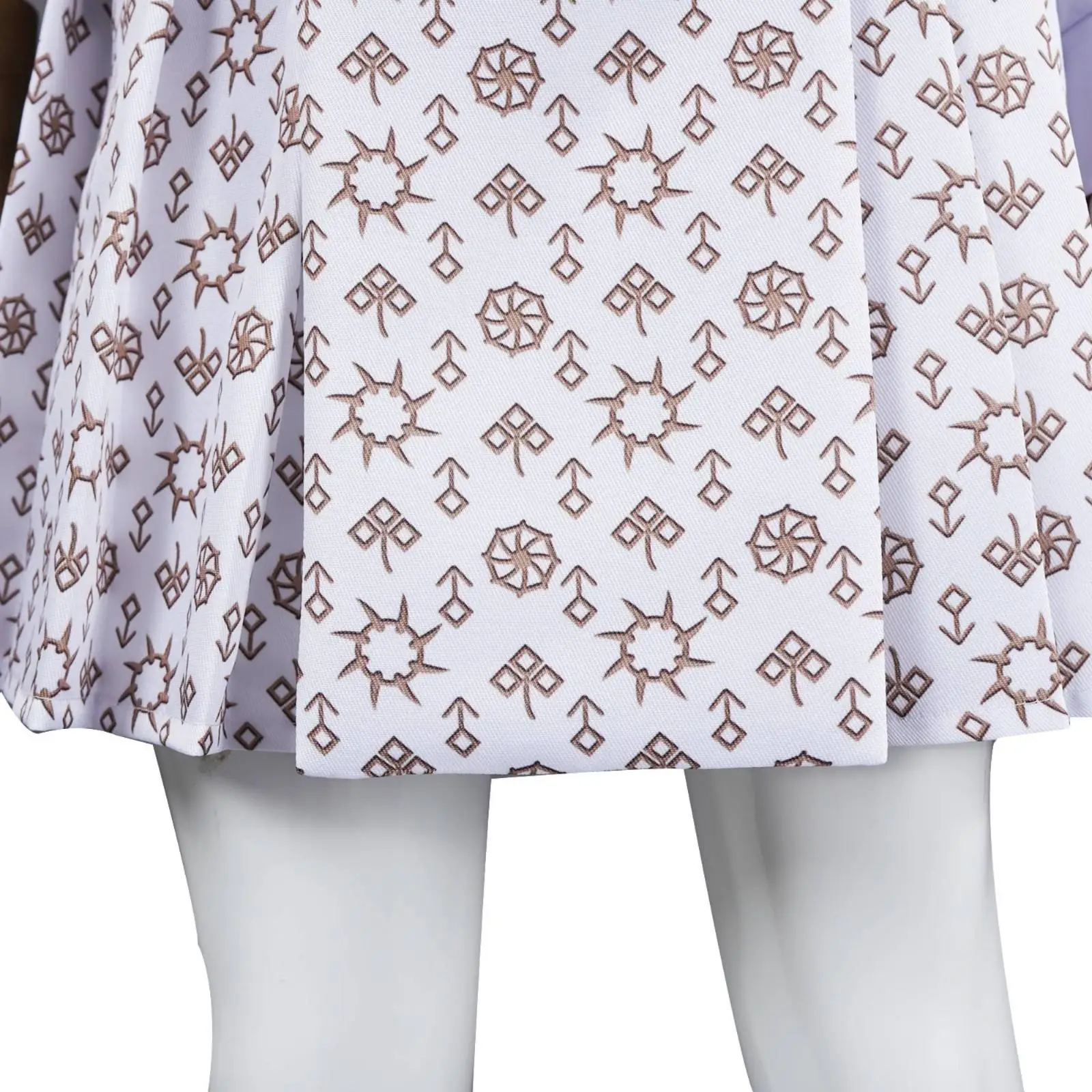 childrens-halloween-performance-costume-3-piece-set-hooded-crop-jacket-red-shirt-and-geometric-print-dance-skirt