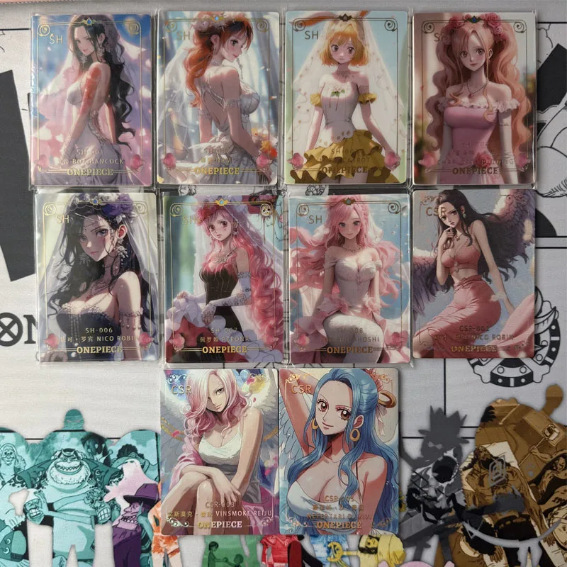 

Аниме One Piece SH CSR карты Hancock Nami Perona Robin Vivi Shirahoshi коллекционные карты подарки на Рождество и день рождения детские игрушки