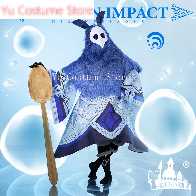 YuCostume Anime! Genshin Impact Cryo Hydro Pyro Abyss Mage Spielanzug Wunderschöne Uniform Cosplay Kostüm Halloween Party Outfit Herren