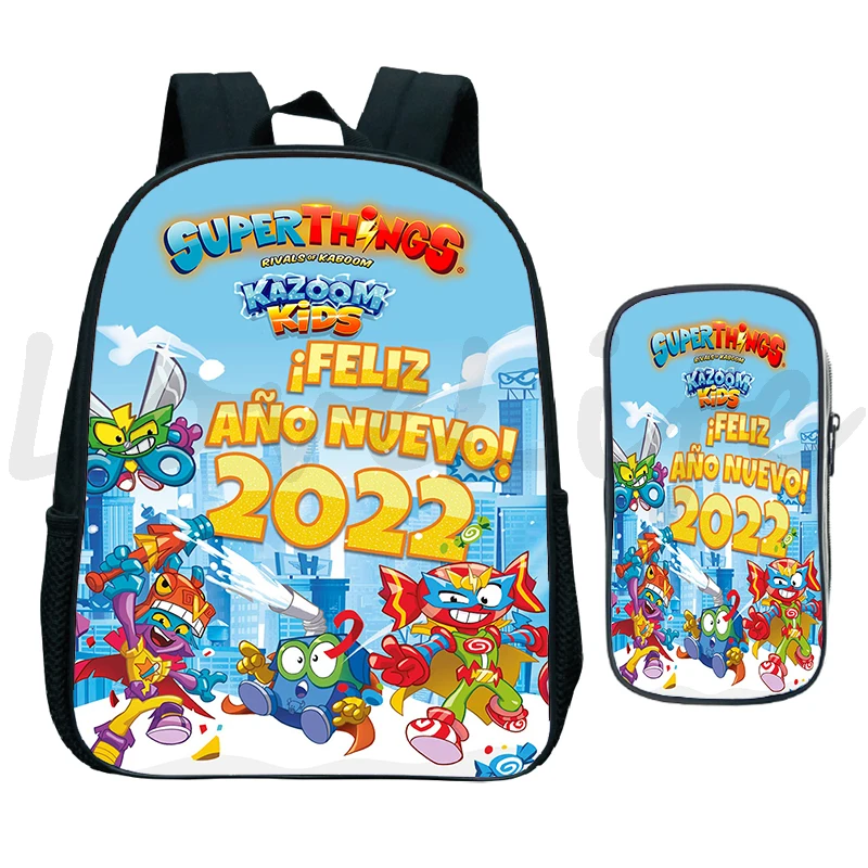 

New! Super Zings Backpack Kids 2pcs/Set Bookbag Superthings Series 9 School Bags Boys Girls Primary Kindergarten Bagpack Mochila