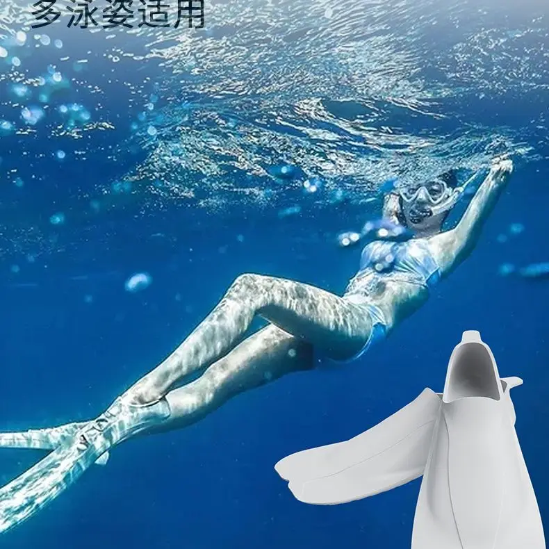 Professional Grade Silicone Short Footed Fin Swimming Pool Training Acceleration Specialized Racing Essential Male Female