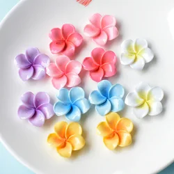 5pcs cute colorul flower cartoon resin flatback cabochons for diy jewelry making handmade crafts materials