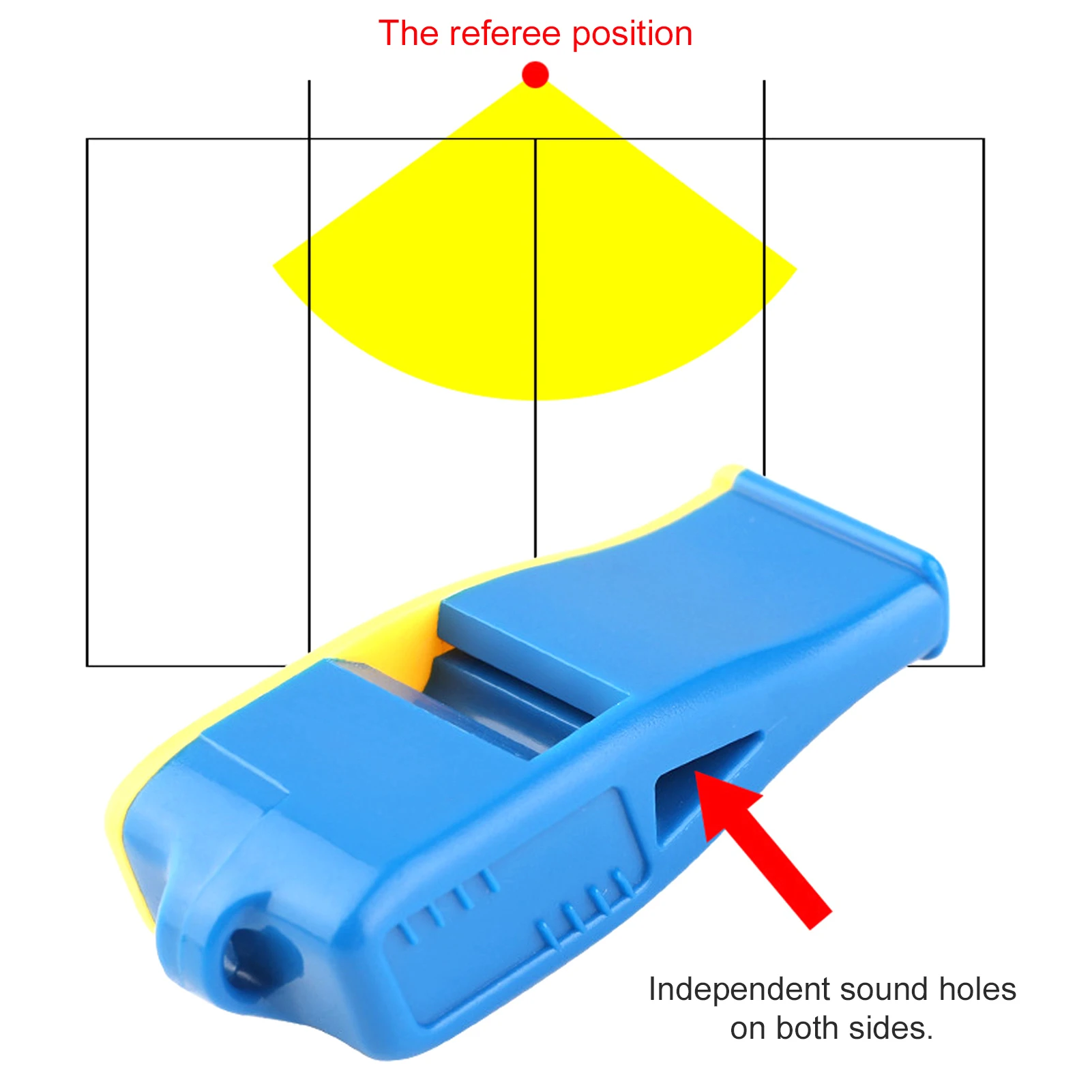 휘슬 크래스프 사운드 경량 수지 휴대용 조절 가능 환경 친화적인 스포츠 휘슬 축구 농구 배구용