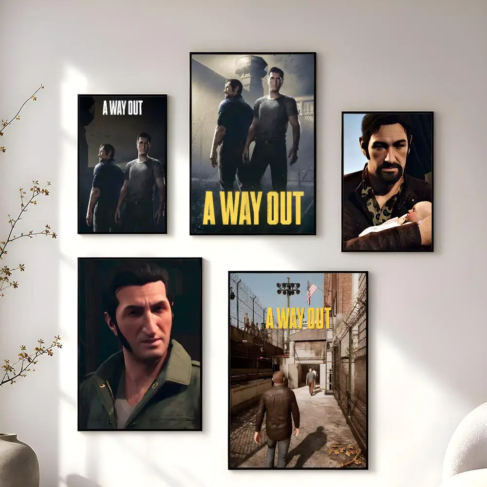 Video Game A W-Way Out Poster High-Quality And Affordable Wall Stickers For Dormitory And Living Room Decoration