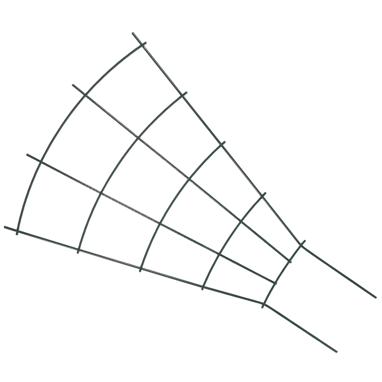 

Climbing Support Frame Plant Growth Trellis for Potted Plants Holder Lattice Planting Iron Decorative Garden Flower Green