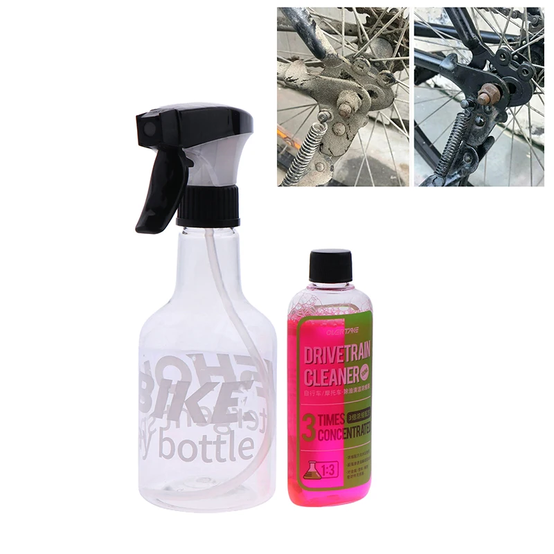 1/2PCS Bicycle Degreaser Mountain Cycling Cleaning Kit Empty Foam Spray Bottle 100ml Bicycle Chain Cleaning Maintenance Liquid