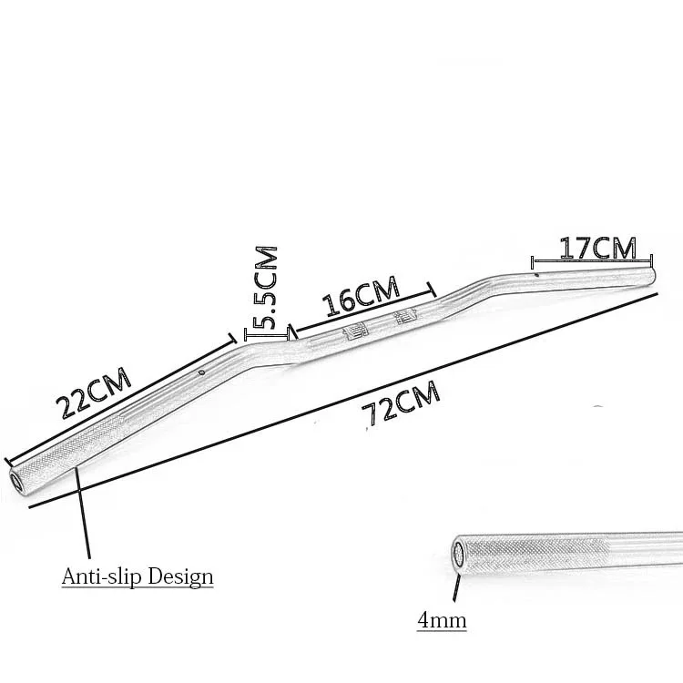 Suitable for Harley/Yamaha XV series 22mm caliber retro faucet handlebar, universal directional handle modification