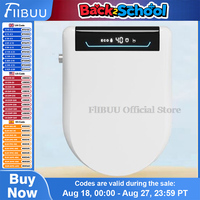 Smart Bidet Toilet Seat Cover with Wireless Remote Multiple Spray Modes Heated Seat Warm Water Air Dryer Toilet Lid Elongated
