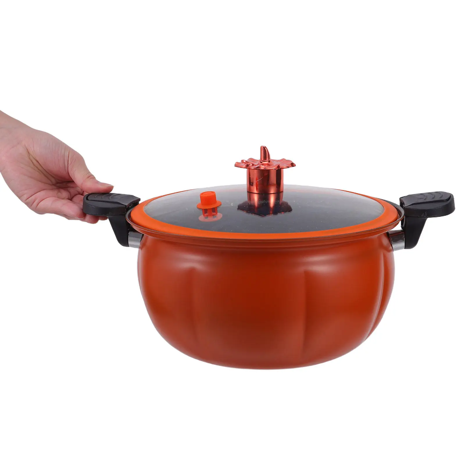 Non Stick Soup Pot For For Hot Pot Fall Decor Kitchen 8L Pumpkin Shaped Pressure Cooking Non-stick Maifan Stone
