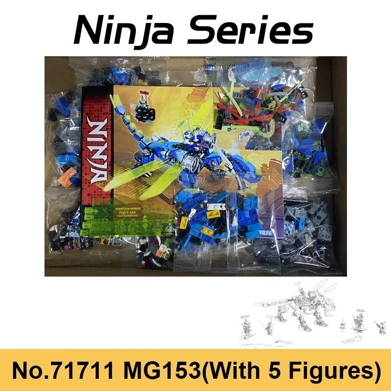 Lloyeys Jungle Dragon Bricks Figures Building Blocks Compatible Ninjing 71746 71711 71713 Toys for Boy Kids Christmas Gifts