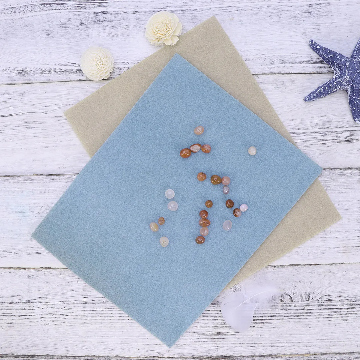 

2Pcs Bead Non-Slip Mats Lightweight Washable Beading Surface 30x23cm Jewelry Tools DIY Accessories Anti Roll Mat