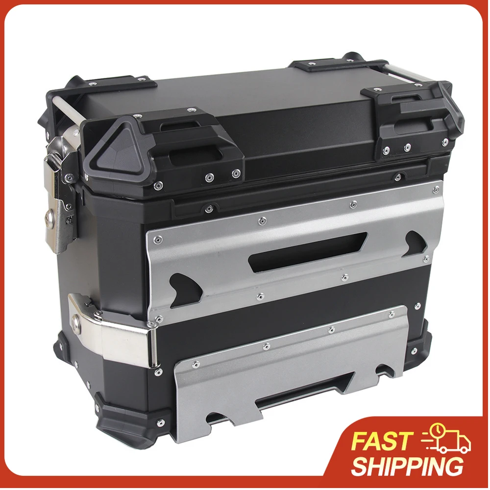 

1 Pair 35L Universal Motorcycle Side Storage Box Aluminum Alloy Luggage Case Quick Release Motorbike Side Carriers Waterproof Le