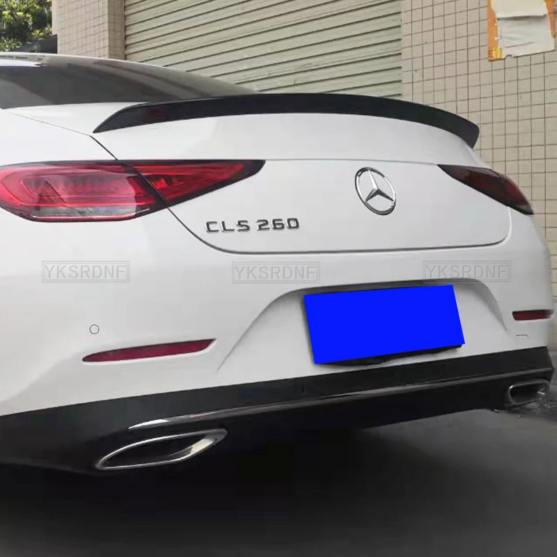 For Mercedes CLS C257 Spoiler 2019-2021 Benz W257 CLS300 CLS350 CLS63 Car Rear Trunk Wing ABS Material Refit Accessories Spoiler