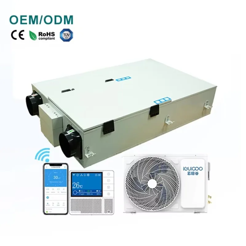 Wifi Recuperator Ventilation Heat Pump Recuperator Precool And Preheat Intelligent Control