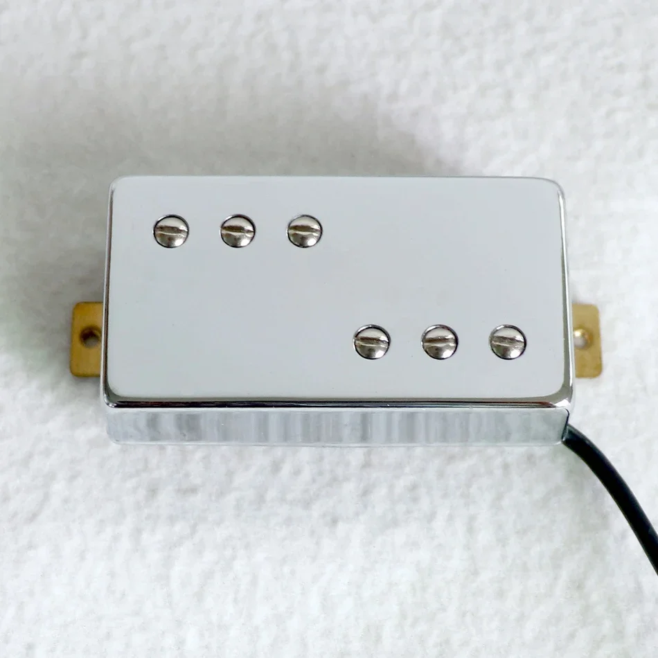 لاقط الغيتار Donlis Alnico 5 المغناطيس Lp مع حلقات ، بيك آب Humbucker مغطاة بالنحاس والكروم