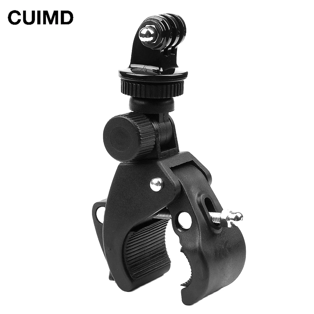 1/4 Camera DV DSLR Bike Bicycle Handlebar Clamp Bracket Tripod Mount Screw Clip Tripods for Gopro Hero 10 9 7 5 4 Action Cameras