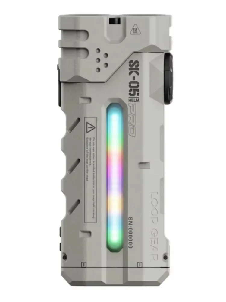 Multifunktionale Micro Arc Flat LED Taschenlampe 4360LMS wiederaufladbarer Suchscheinwerfer mit magnetischem Schwanz für Wandern, Patrouille, Powerbank