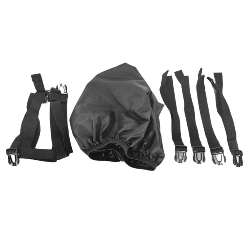 Compact Durable Motorcycle Back Seat Storage Bag, 30L Helmet-Luggage Expandable Backpack For Travel