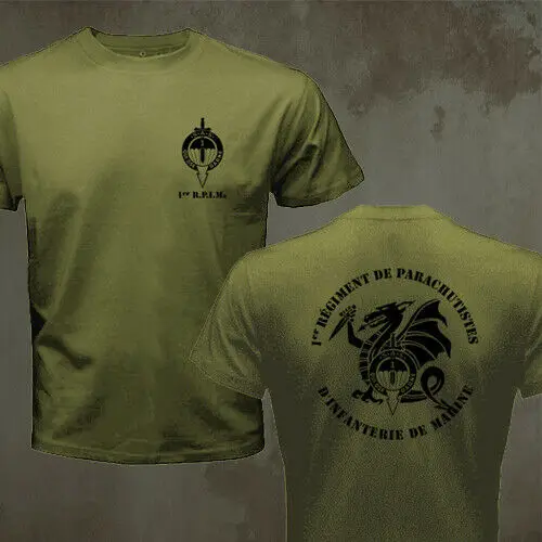 France Para SAS 1st Marine Infantry Parachute Regiment Special Forces Men T-shirt Short  Casual  O-Neck  Men Clothing