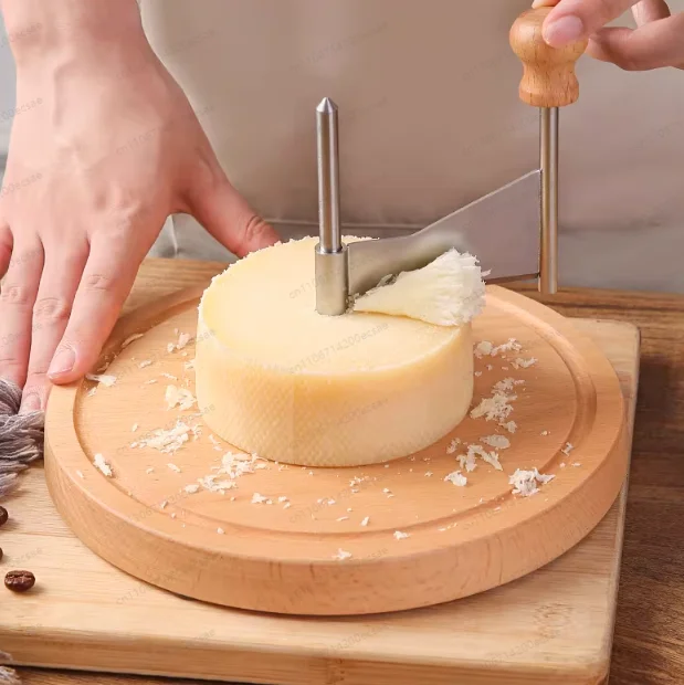 Cheese Cheese Hand Planer Wheel Cheese Butter Rotary Cutting Curling Machine Chocolate Shavings Tool