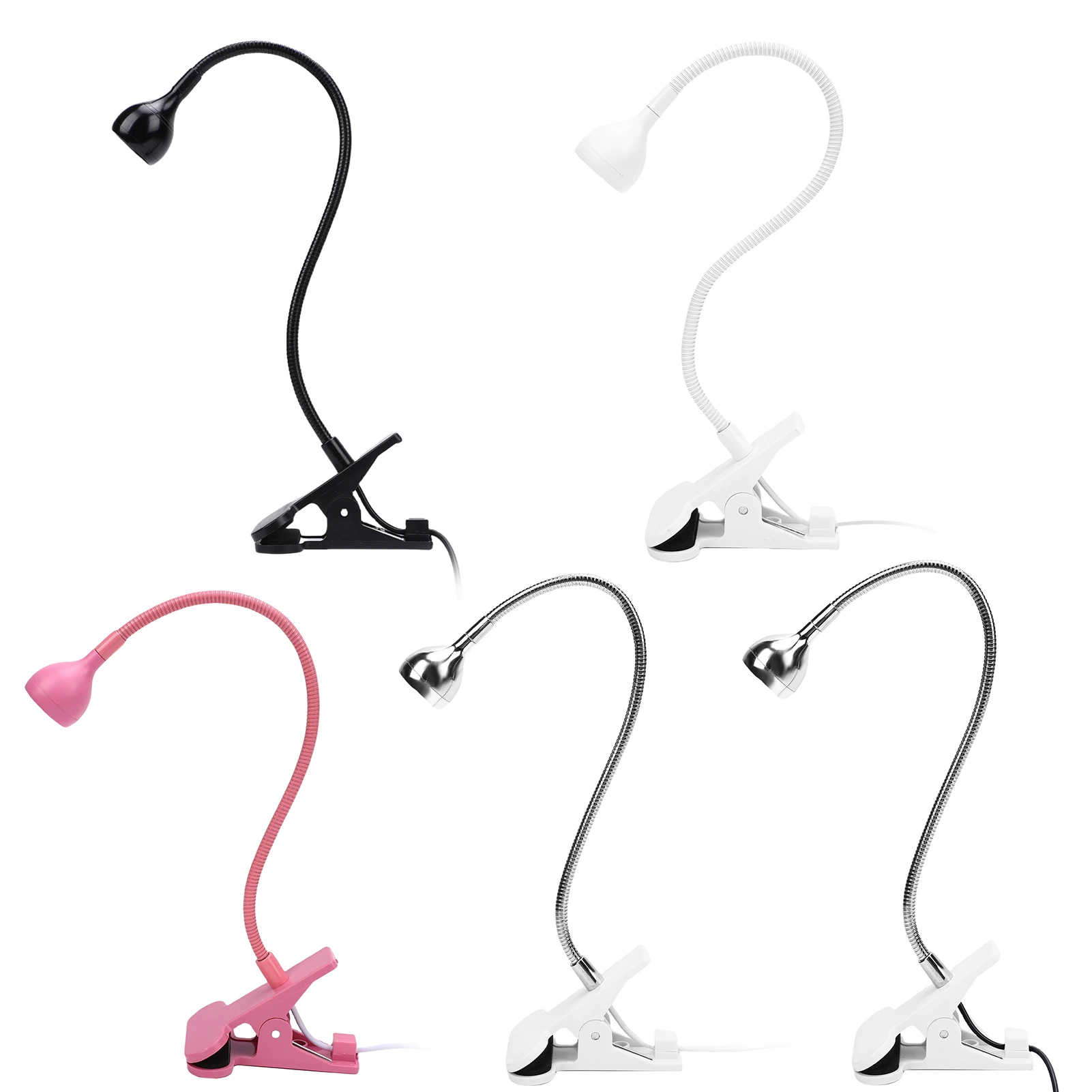 مصباح أظافر بالأشعة فوق البنفسجية 39 نانومتر، مصباح معالجة أظافر جل يعمل بمنفذ USB، مجفف أظافر محمول مع تشغيل/إيقاف، مشبك قوي، 360 درجة ° روتا #3