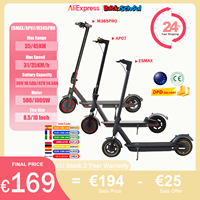 JUICEASE Adult Electric Scooter 31/35km/h 500W/1000W 35KM/50KM Long Range 8.5/10Inch Tyre 10.5/14.5Ah Large Battery Kick Scooter