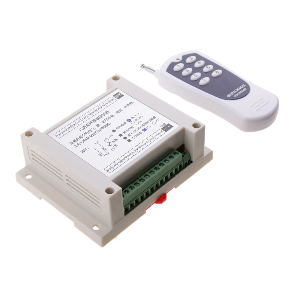 Interruptor de controle remoto portátil de relé RF 12V 86 canais para casa