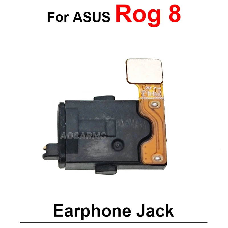 Earphone Jack Headphone Port Flex Cable Repair For ASUS ROG Phone 8 8PRO ROG8 Rog 8Pro Replacement Parts