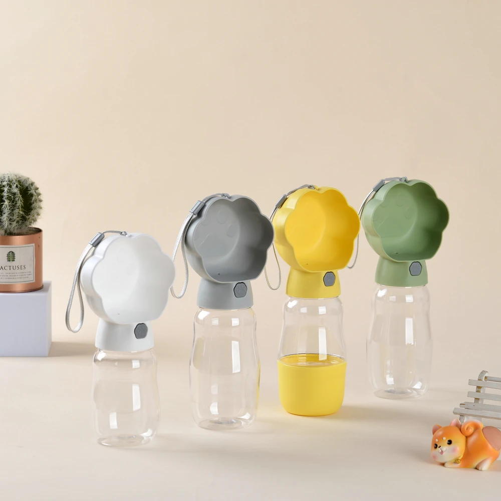 Botella de agua para perros pequeños, medianos y grandes, gatos, senderismo al aire libre, caminar, a prueba de fugas, cuencos para beber para cachorros, Bulldog, Pug, suministros para mascotas