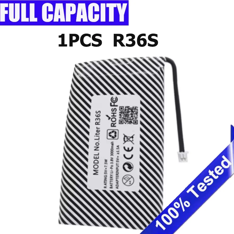 New Battery for R36S retro handheld game console 3000mAh rechargeable 3.8V Replacement Bateria