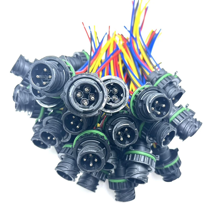 New 1-967402-1 4-hole TE Type Automotive Waterproof Connector Circular DIN Docking Plug 1-967325-1